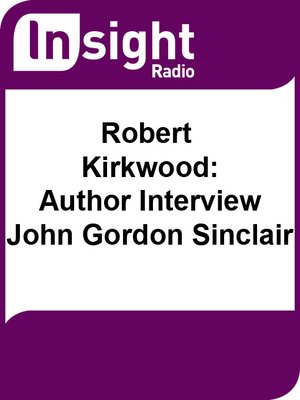 cover image of Robert Kirkwood:  Author Interview - John Gordon-Sinclair